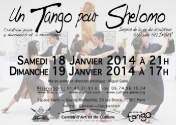 Flyer recto "Un tango pour Shelomo"